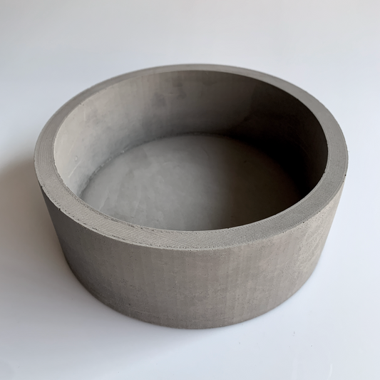bowl in cemento grigio
